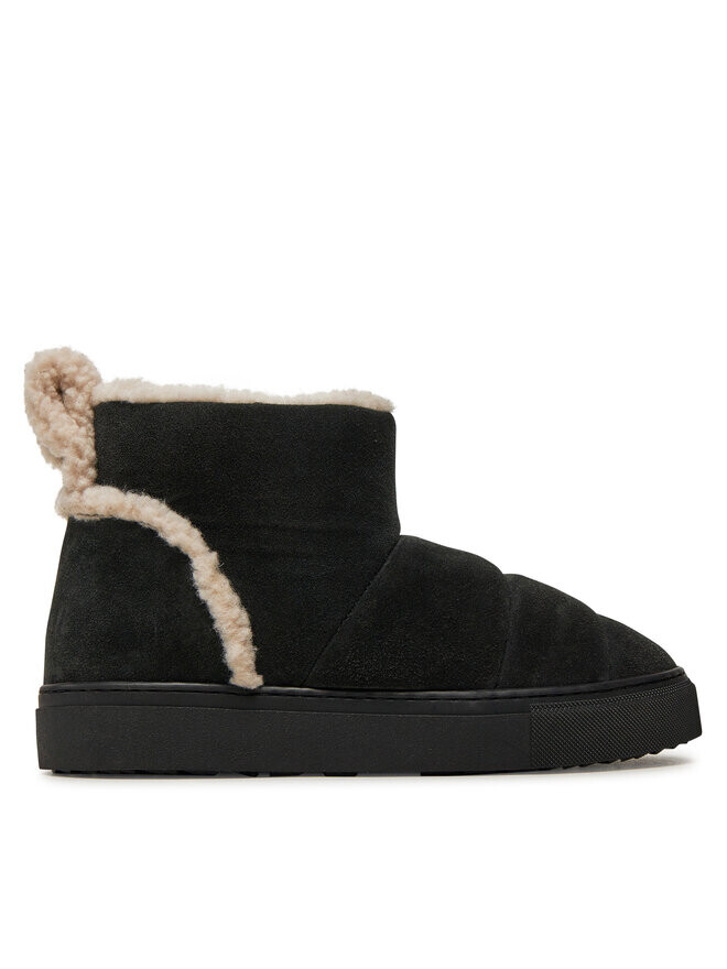 Зимние ботинки женские Inuikii Shearling с меховой отделкой, черный