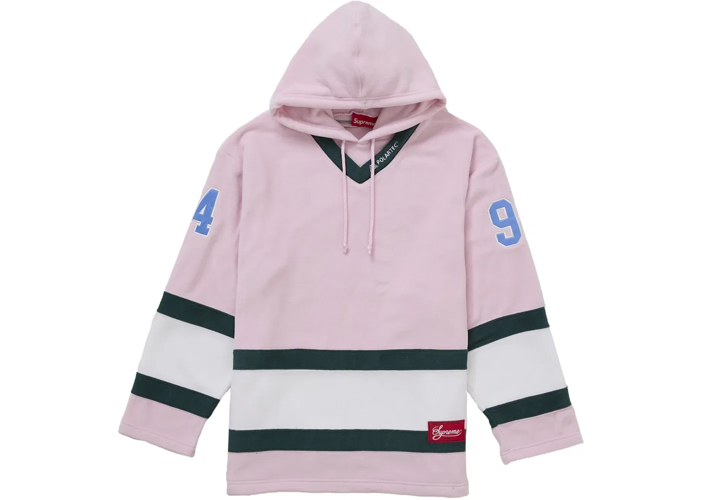 Мужская хоккейная джерси с капюшоном Polartec Supreme, Pink