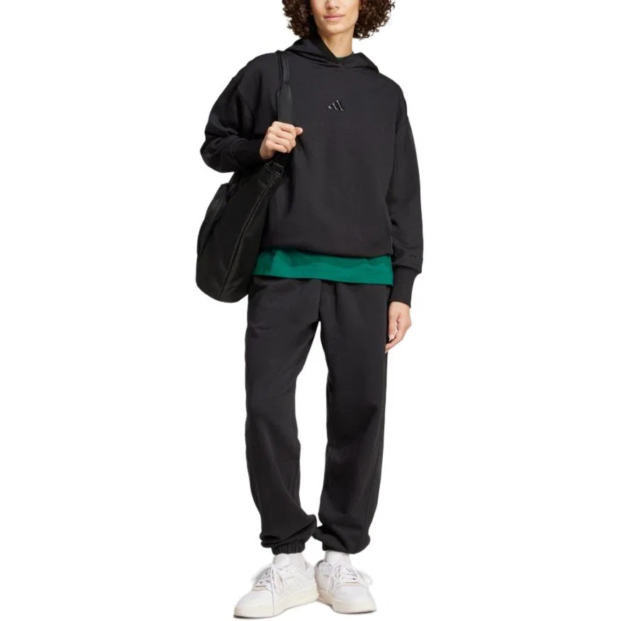 Женское свободный худи из флиса All Szn Adidas, Black — фото 3