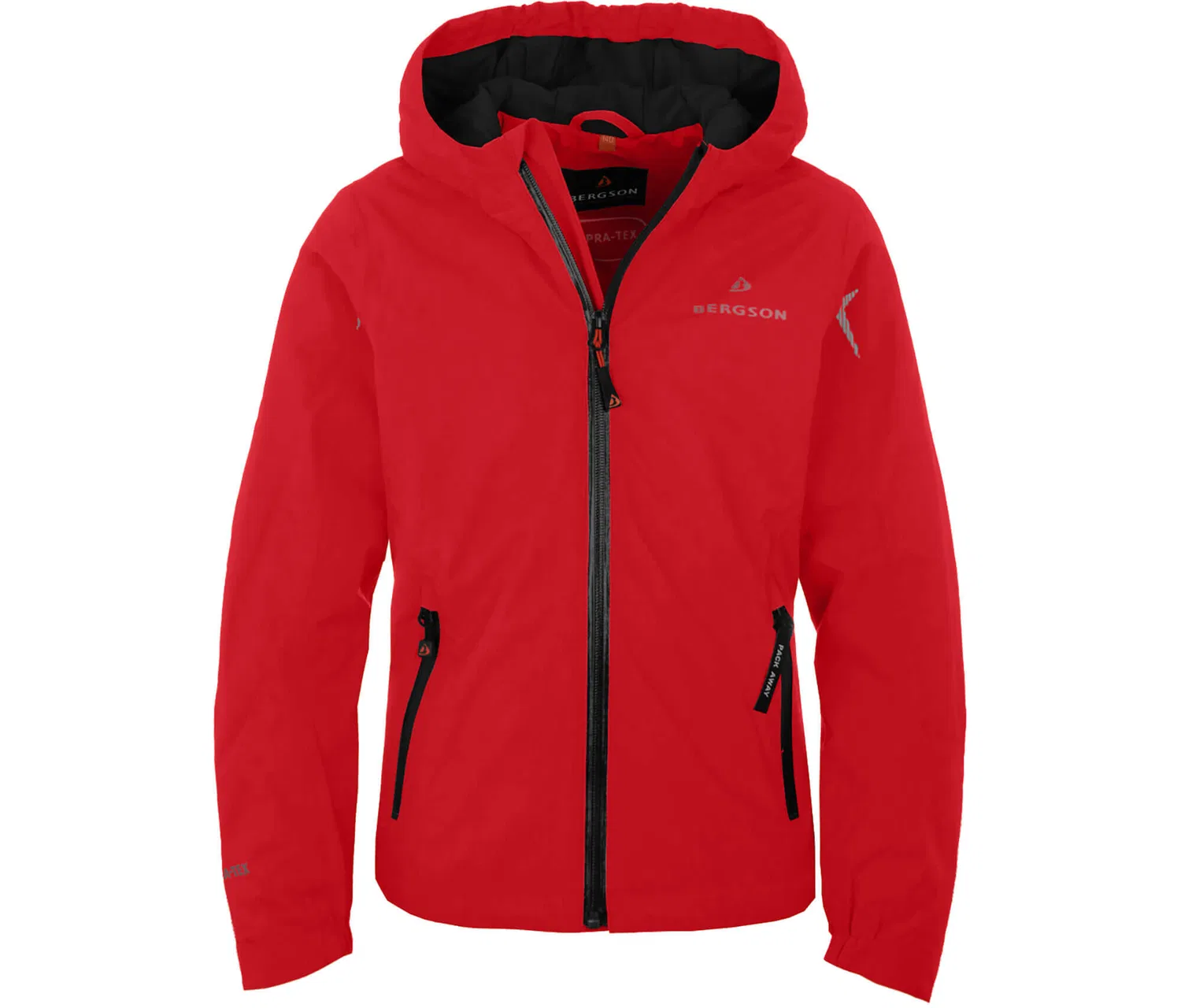 Детская утепленная куртка для мальчиков и девочек Regenjacke leicht wattiert Bergson, Rot