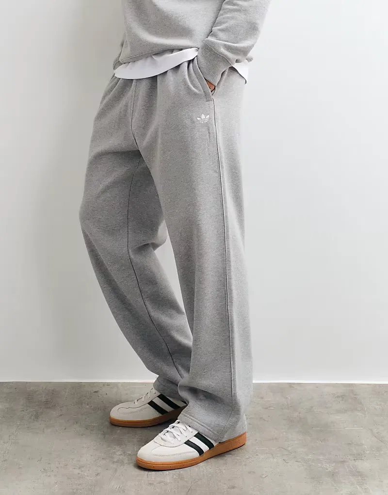 Спортивные брюки Adidas Originals Essential с открытым низом, серые — фото 2