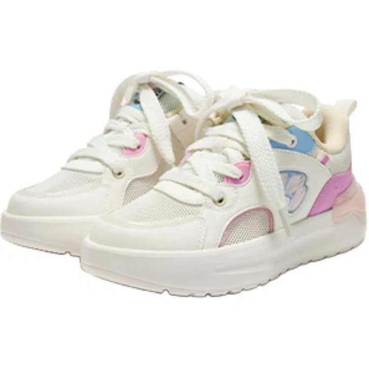 Детские кеды с низким верхом Fabric 361°KIDS, Carbon Black/361 Degrees White/Light Pink Purple — фото 4