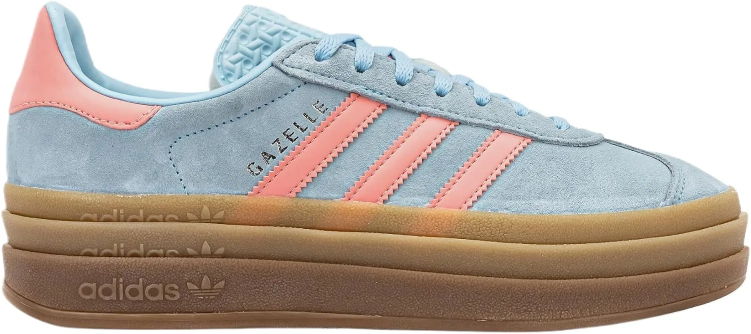 Детские кроссовки для девочек Gazelle Bold J adidas, Baby Blue/Pink