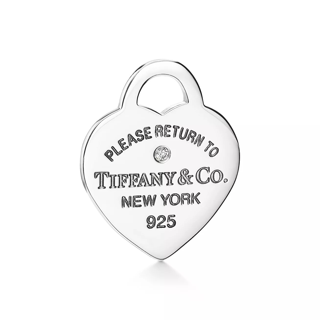 Браслет Tiffany & Co. Return to Tiffany Heart Tag, серебро/бриллиант — фото 4