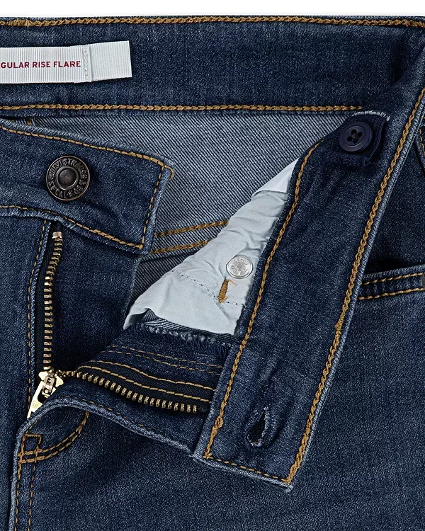 Детские джинсы для девочек клеш Levi's, Dark Wave — фото 4