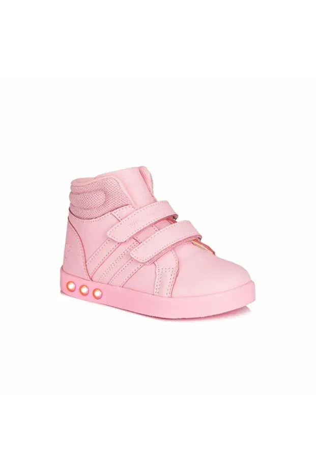 Детские зимние ботиночки для девочек на липучках Lucky Vicco, Pink