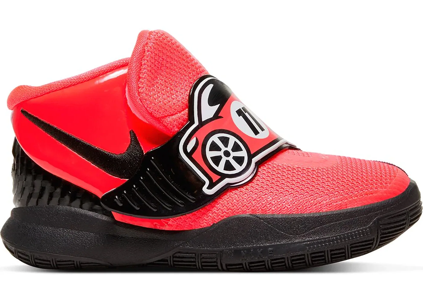 Детские кроссовки для баскетбола с высокой посадкой Nike Kyrie 6, Bright Crimson/Black-White