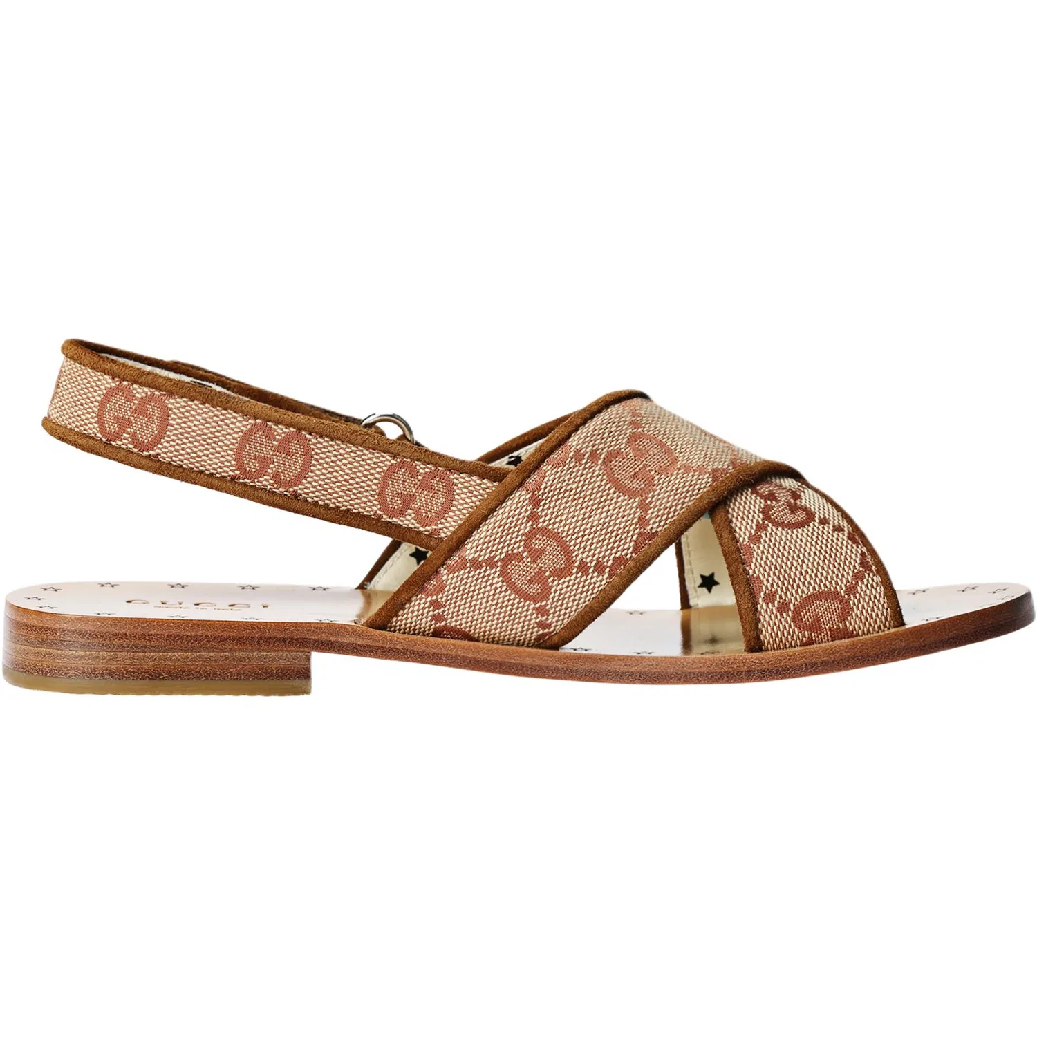 Детские сандалии для мальчиков с открытым носком GUCCI, Beige — фото 3