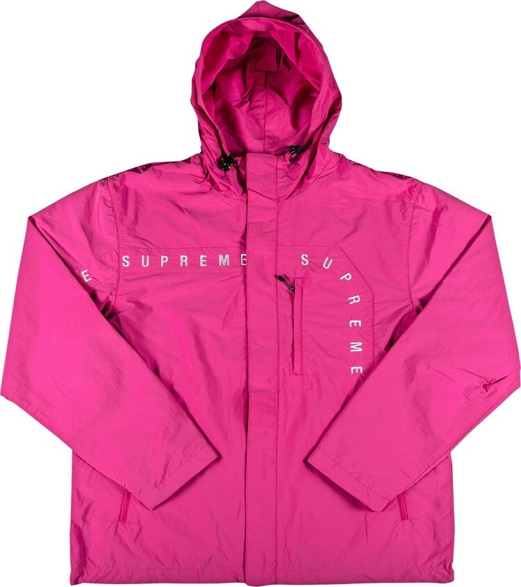 

Куртка Supreme Curve Logos Ripstop Jacket 'Dusty Purple', фиолетовый