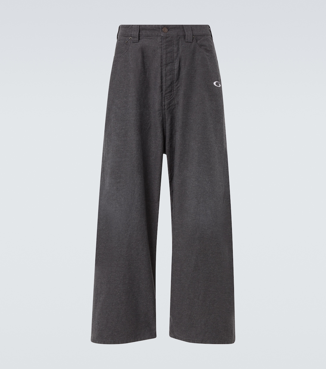 

Джинсовые спортивные штаны с эффектом trompe l'Oeil Balenciaga, Anthracite