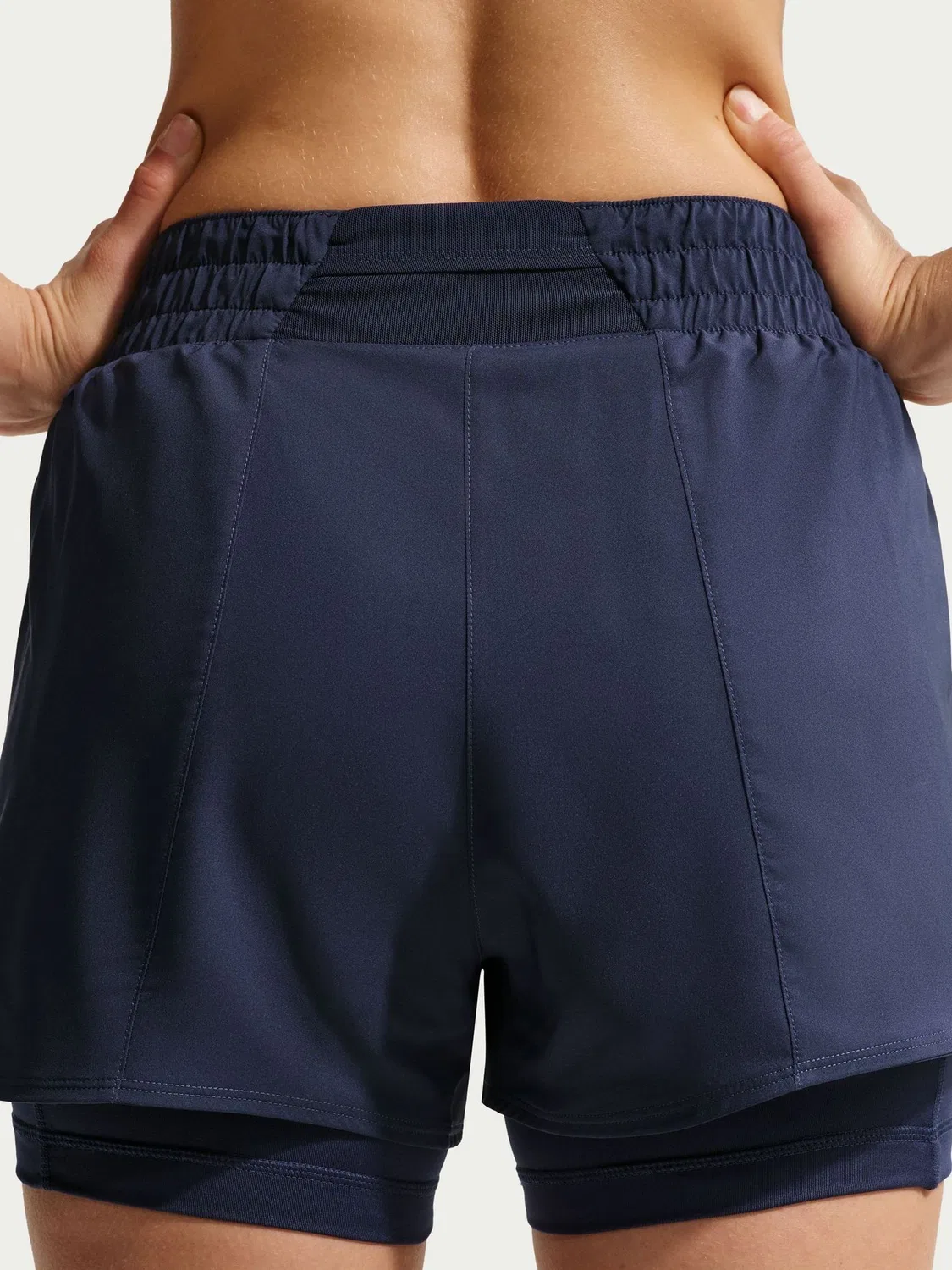 Шорты 2-в-1 Nike Blue One Dri-FIT с высокой талией 3 дюйма — фото 4