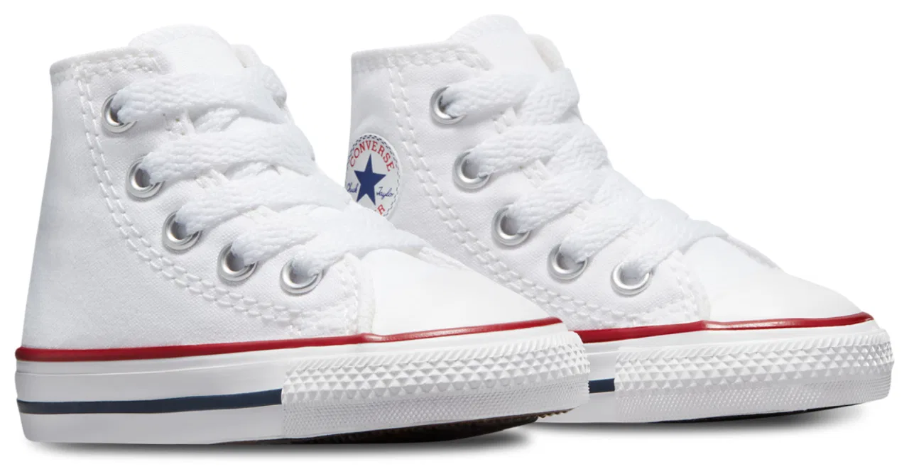 Кроссовки для мальчиков All Star High Top Converse, цвет White/Optical White — фото 3