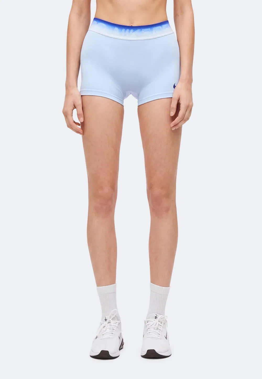 Короткие леггинсы Nike Performance, Hydrogen Blue/Aluminum
