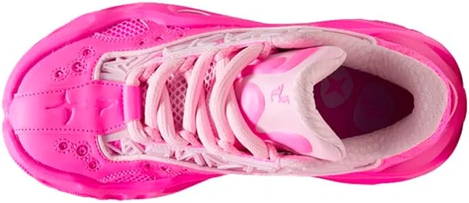 Детские кроссовки для мальчиков с шнуровкой La Francé RNR PUMA, Pink — фото 4