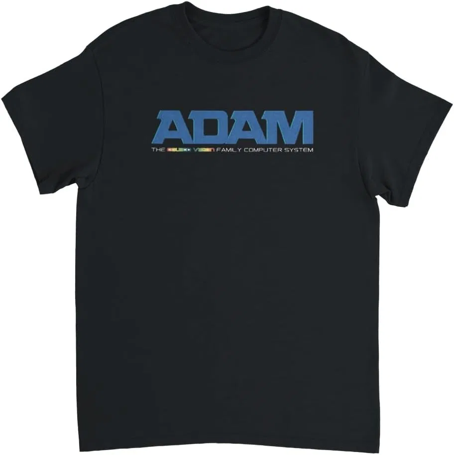 Футболка с винтажным логотипом Coleco Adam 100% хлопок, Black