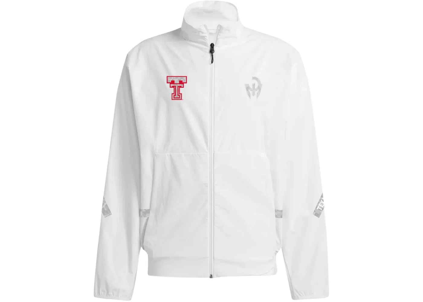 Мужская куртка с принтом Patrick Mahomes Too Cold Woven Player Travel Zne Adidas, Красный Белый