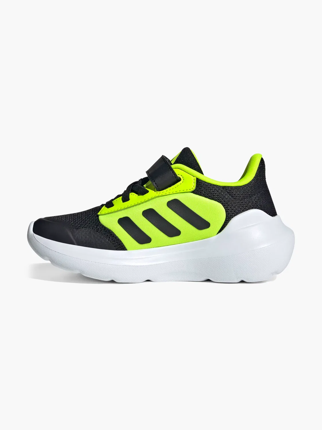 Детские кроссовки на шнуровке и липучке Adidas, черный — фото 3
