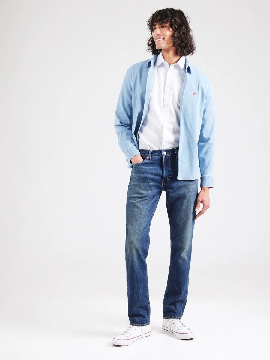 Джинсы LEVI'S Slim fit '511 Slim Jeans' синего цвета — фото 4