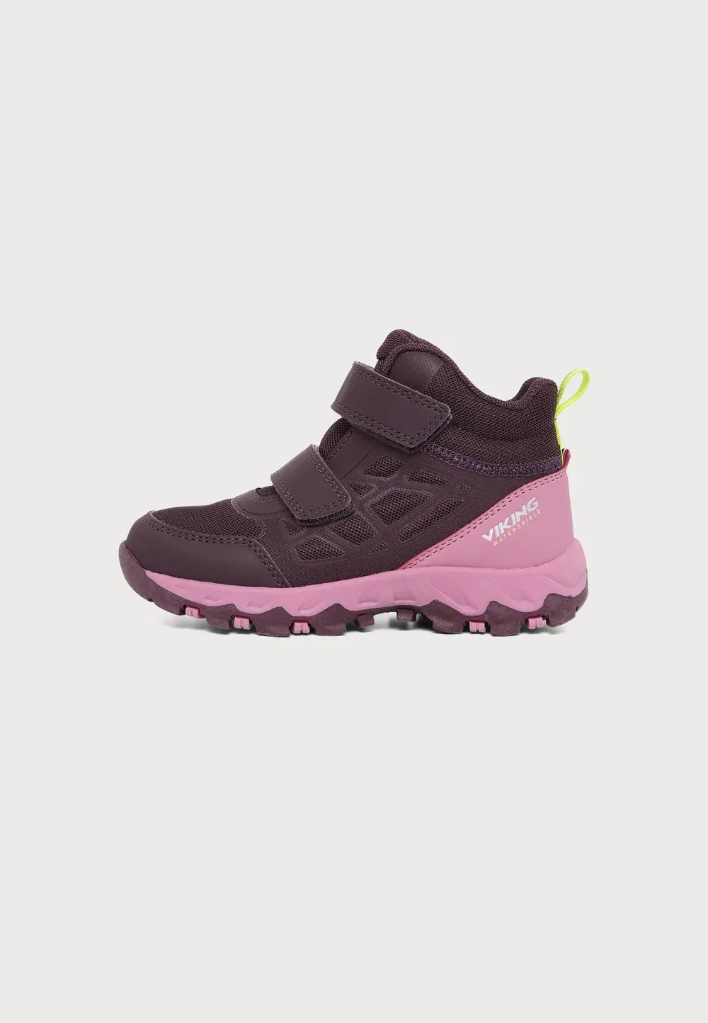 Track mid wp 2v - высокие кроссовки Viking, Plum/Multi-Coloured