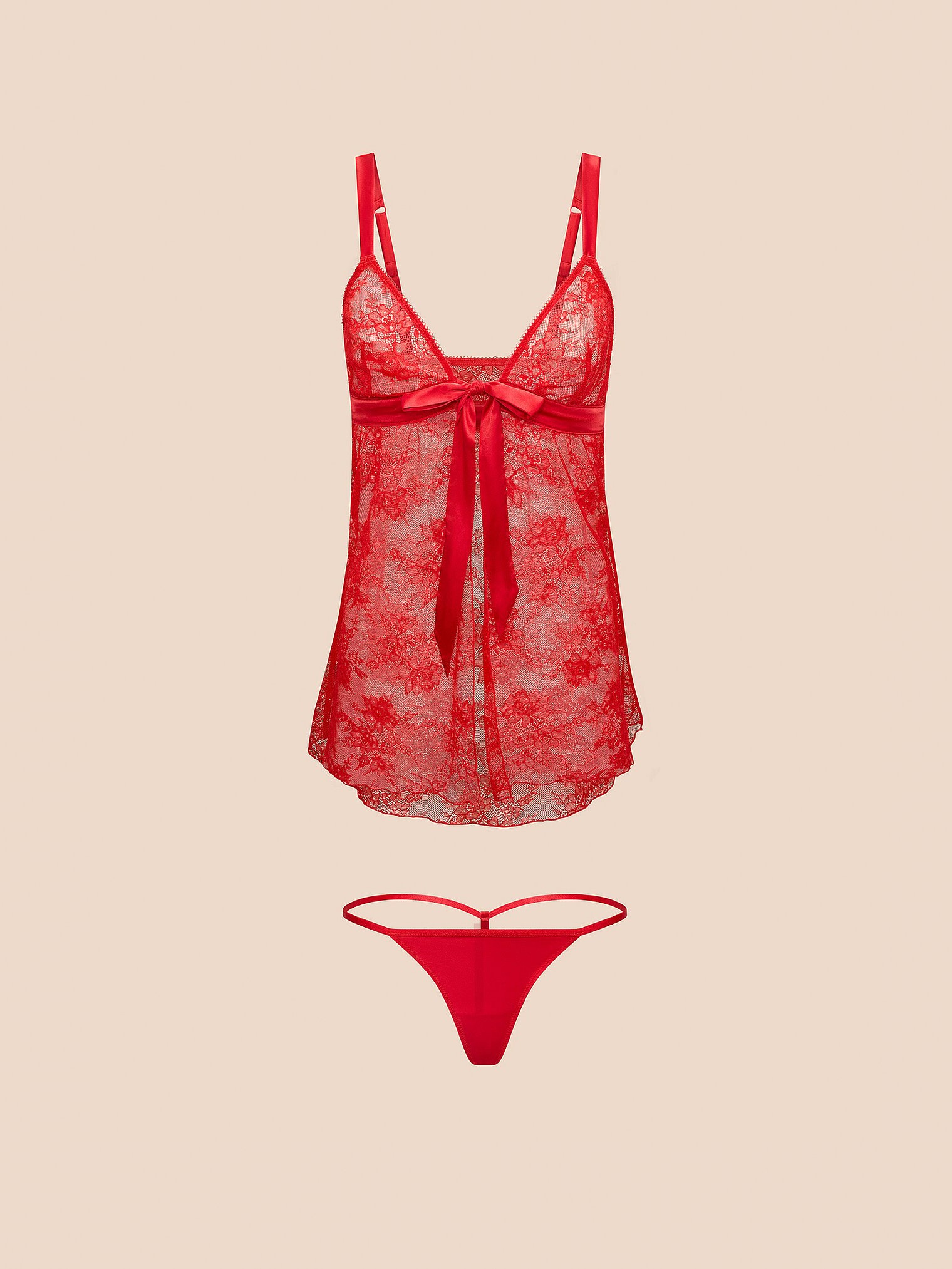 

Комплект белья Victoria's Secret Adore Me Hillary, красный