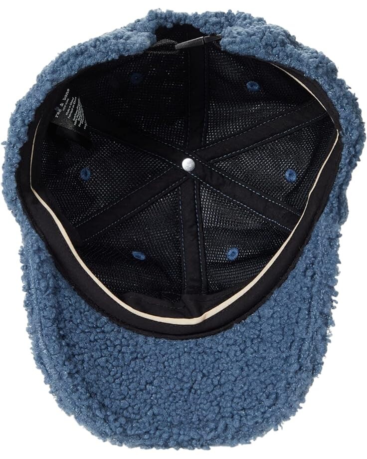 

Кепка rag & bone Addison Baseball Cap, цвет Eiffel Blue Sherpa