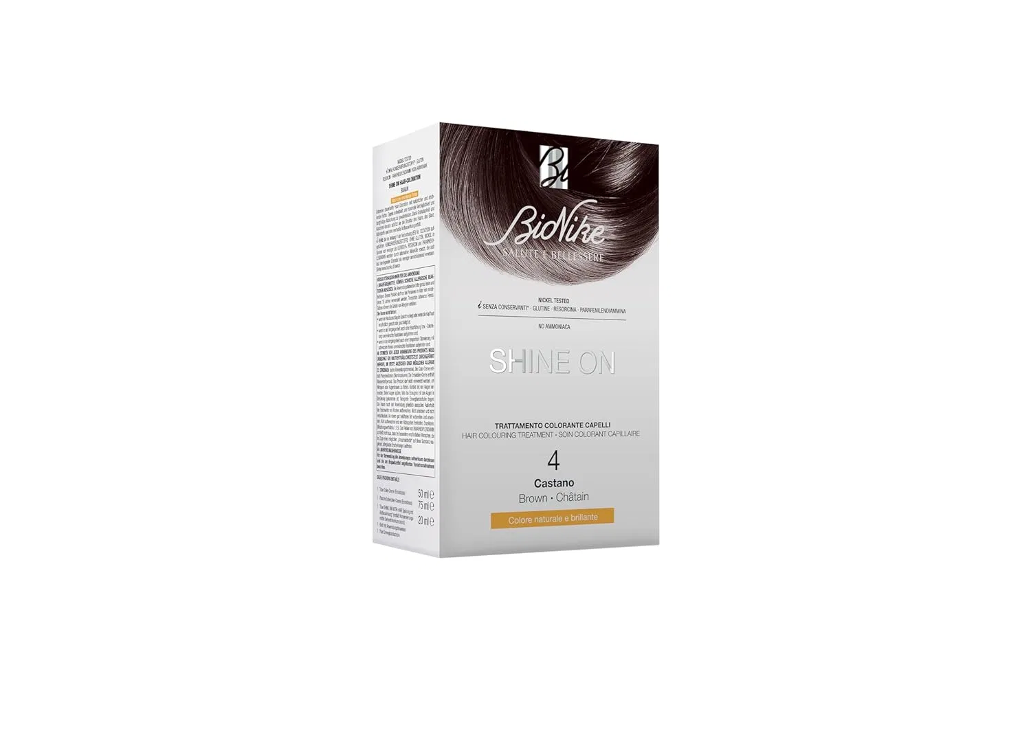 Краска для волос «SHINE ON COLORE CAP CASTANO 4» от Bionike Bionike
