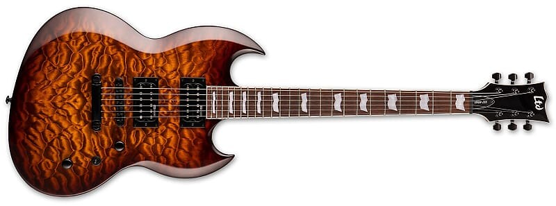 

Электрогитара 2023 ESP LTD Viper-256 - Dark Brown Sunburst