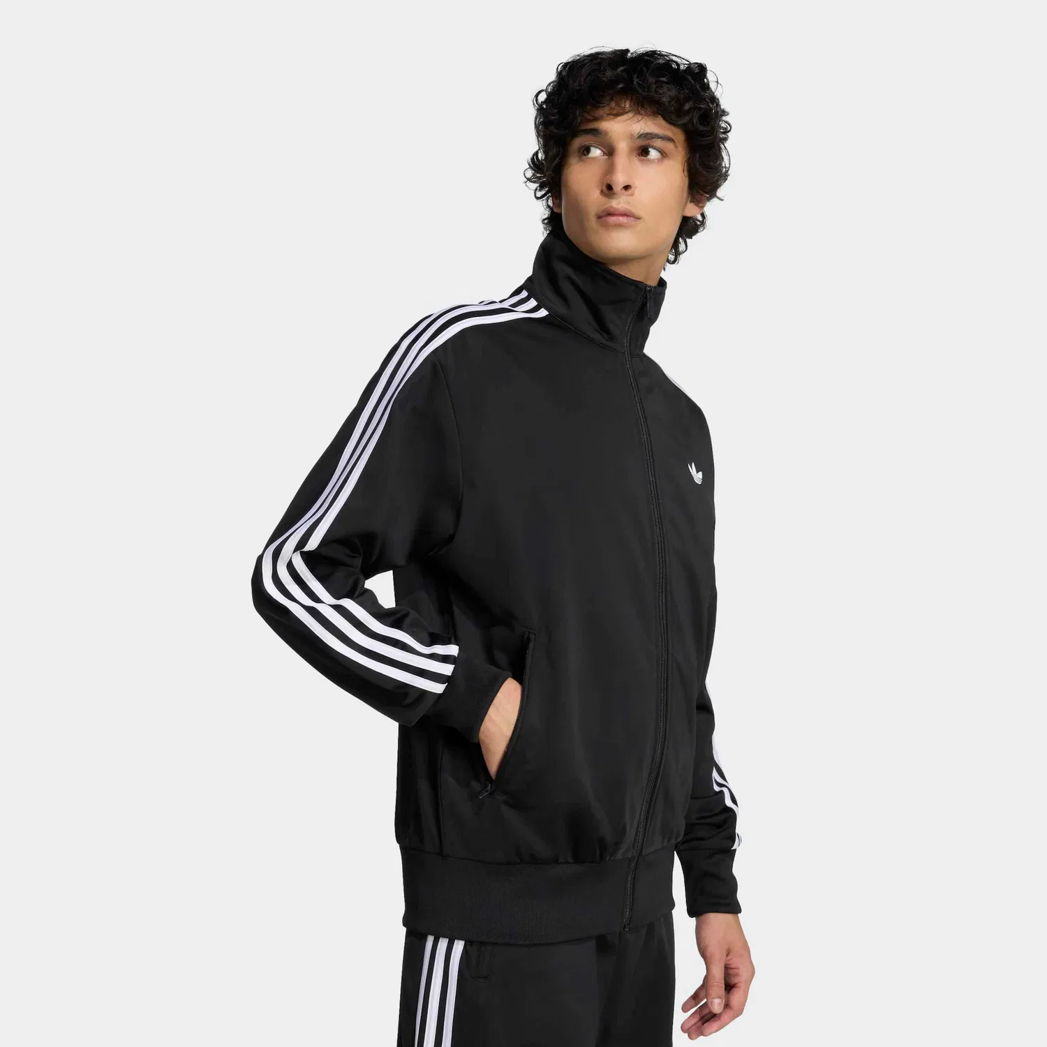 Мужская тренировочная куртка с воротником-стойкой Firebird Originals Adidas Originals, Black — фото 2