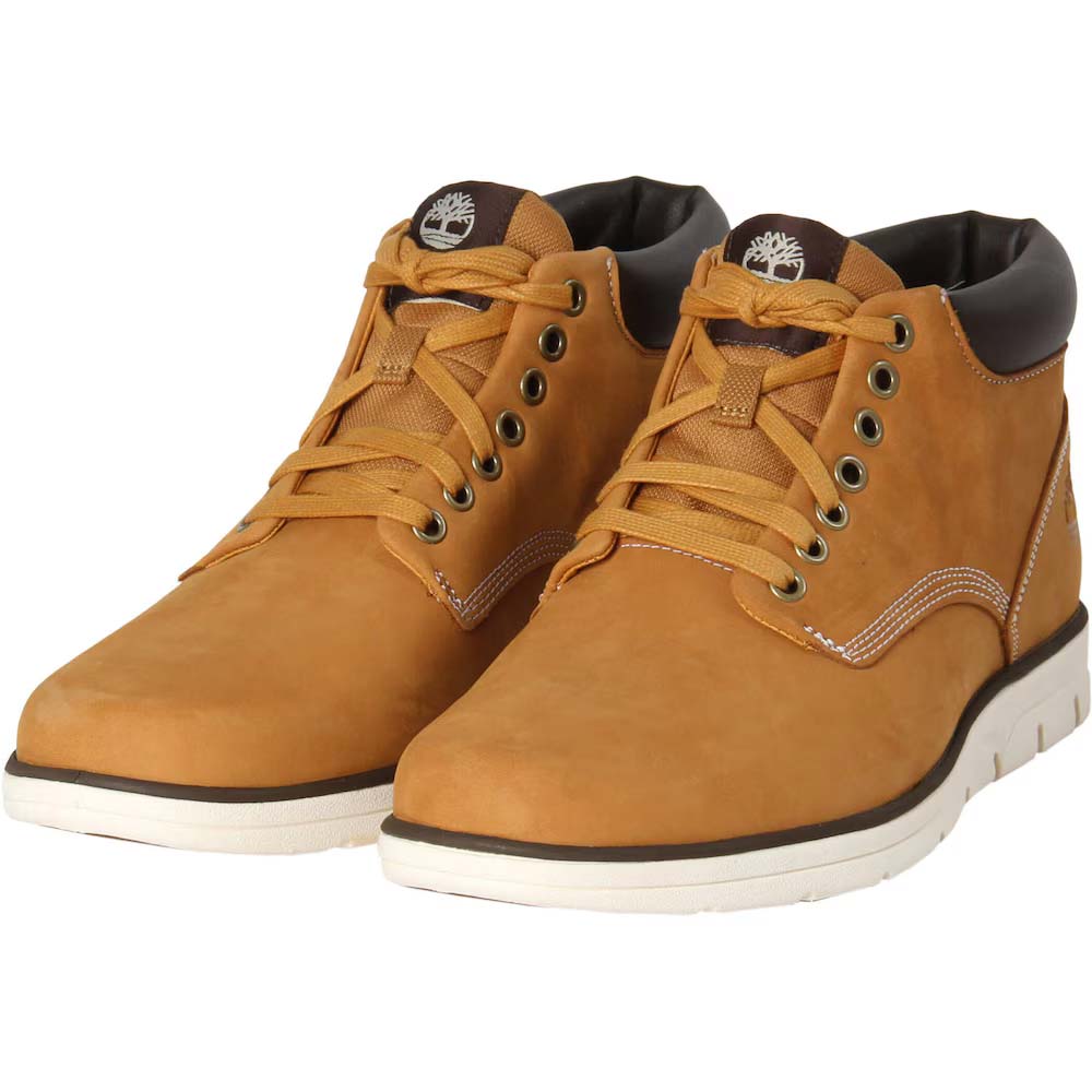 Мужские ботинки Timberland Bradstreet кожаные на шнуровке, горчичный — фото 3