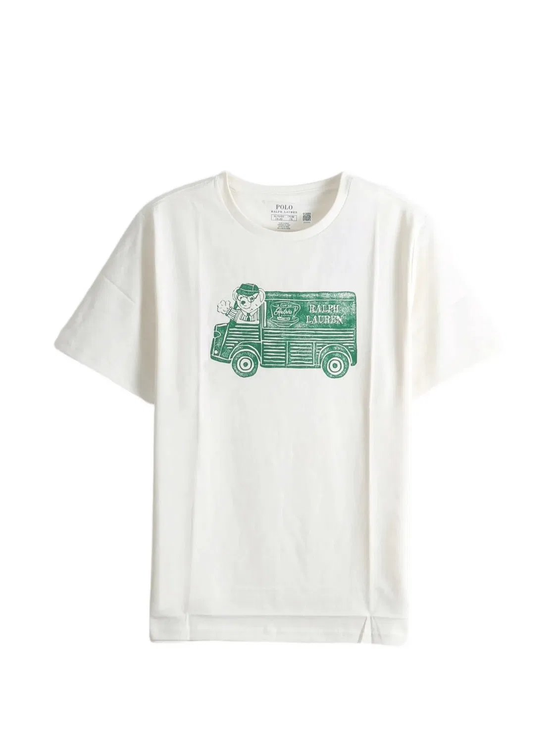 Футболка Ralph's Coffee Polo Bear Polo Ralph Lauren Kids, белый