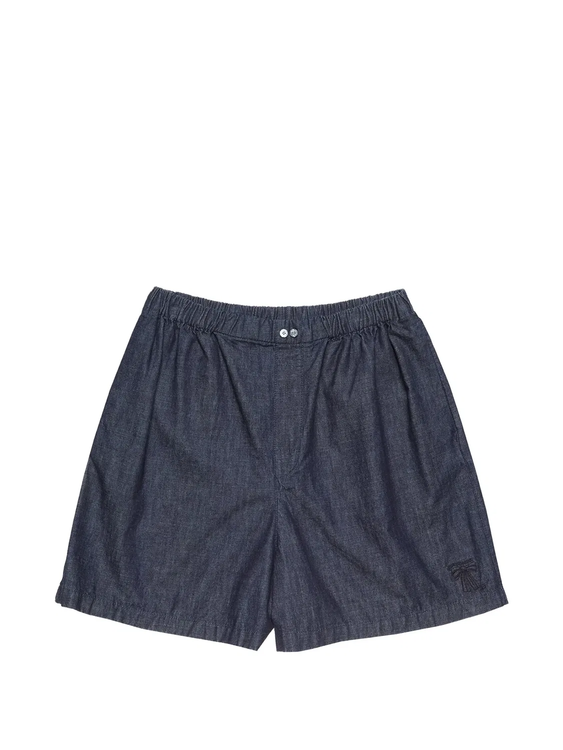 Шорты с вышивкой Acne Studios, синий
