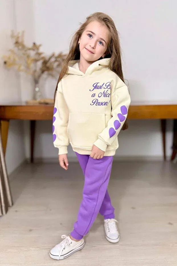 Детский спортивный костюм для девочек с принтом Basics Riccotarz, Purple