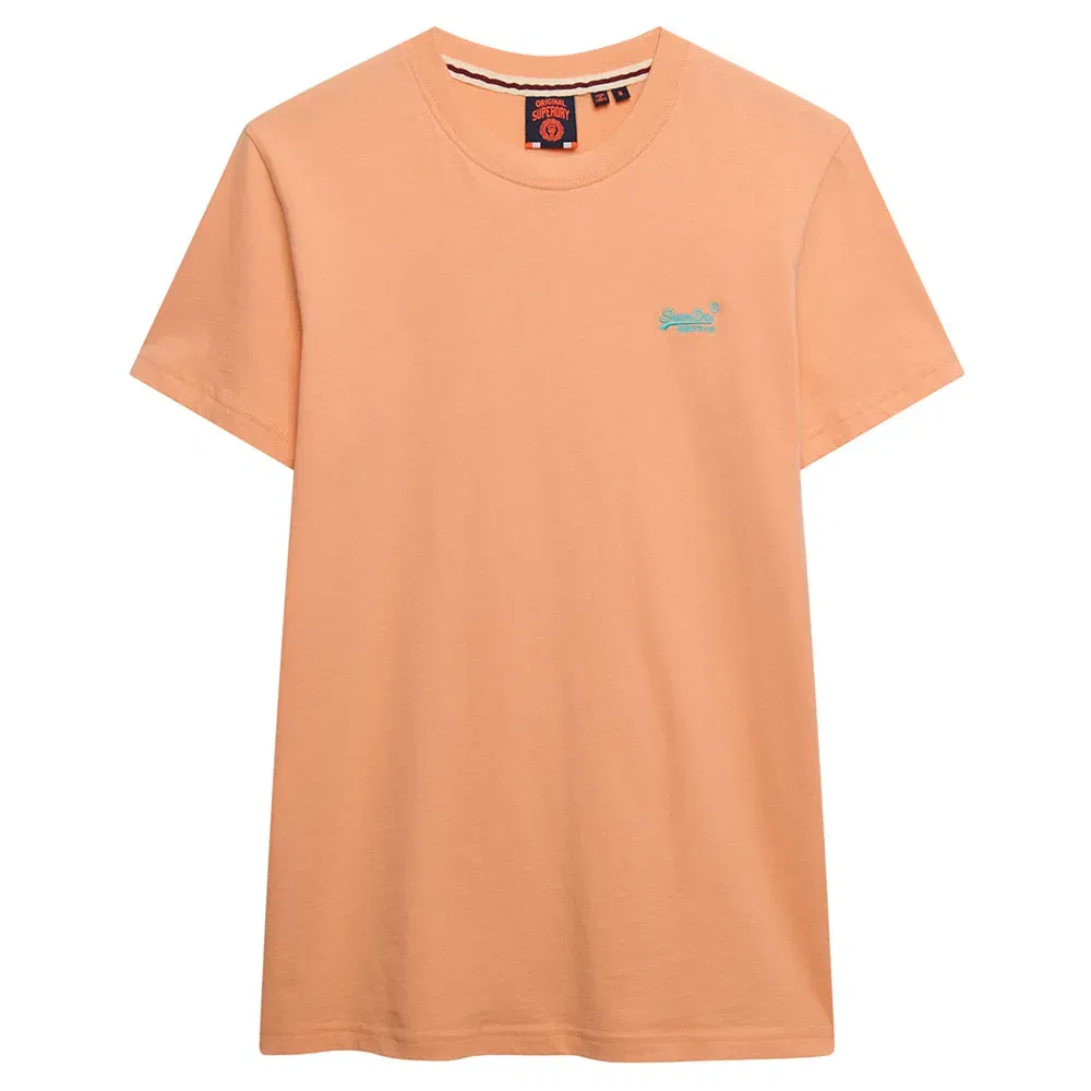 Мужская футболка с коротким рукавом Essential Logo Embroidered Superdry, Orange — фото 2