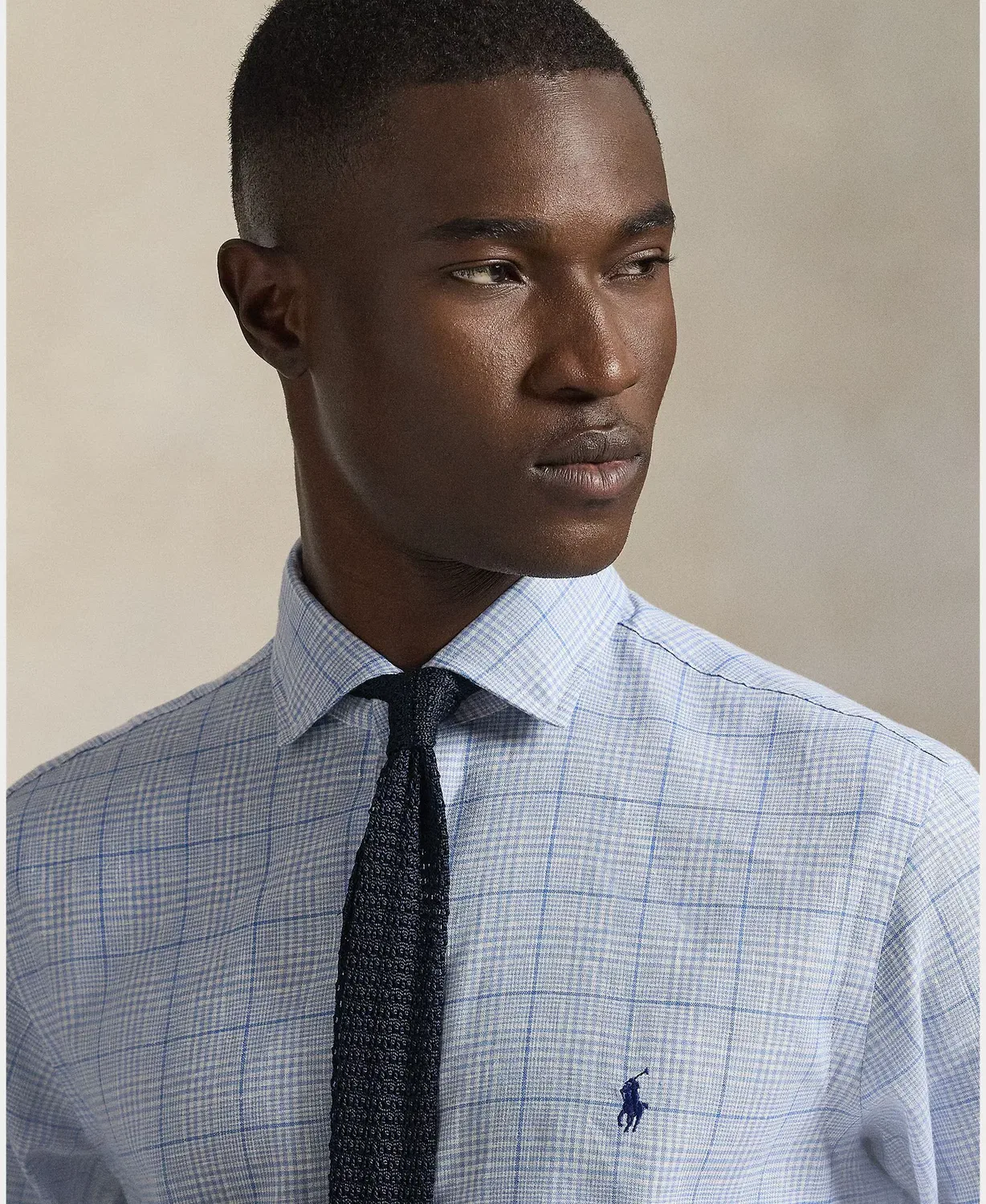 Мужская льняная рубашка Slim Fit Polo Ralph Lauren, Azul Grisáceo — фото 3