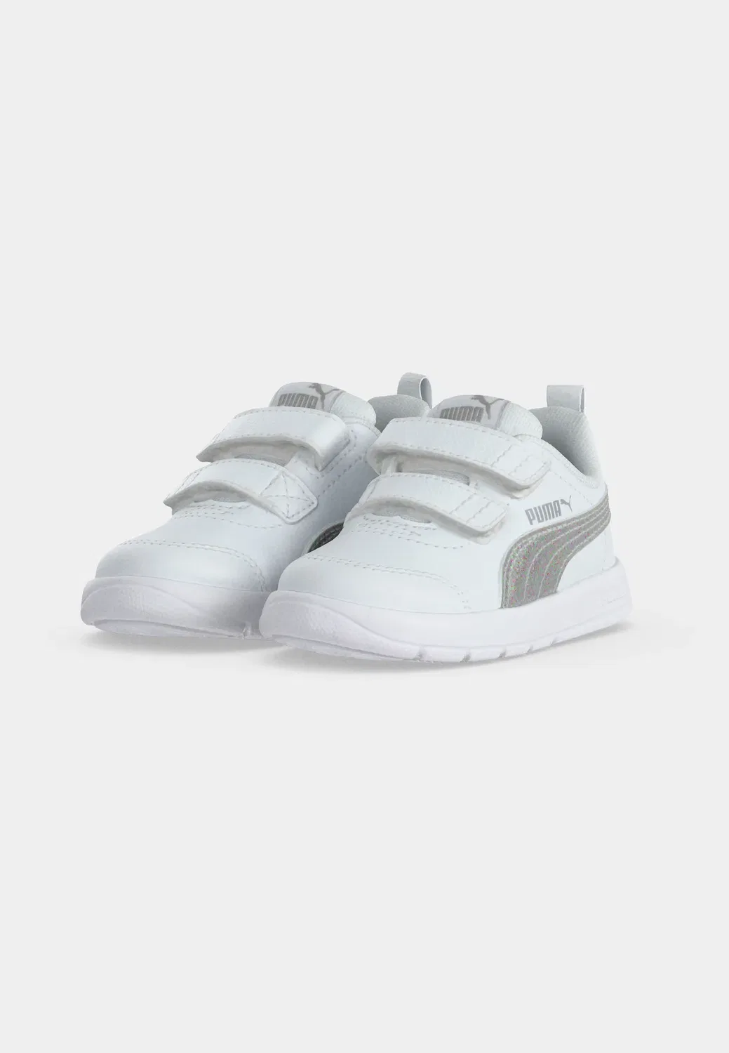 Courtflex унисекс - тренировочная обувь Puma, White/Silver-Coloured — фото 3
