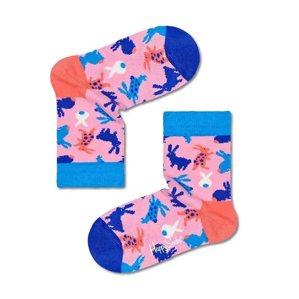 Носки розовый Bunny Happy Socks, розовый