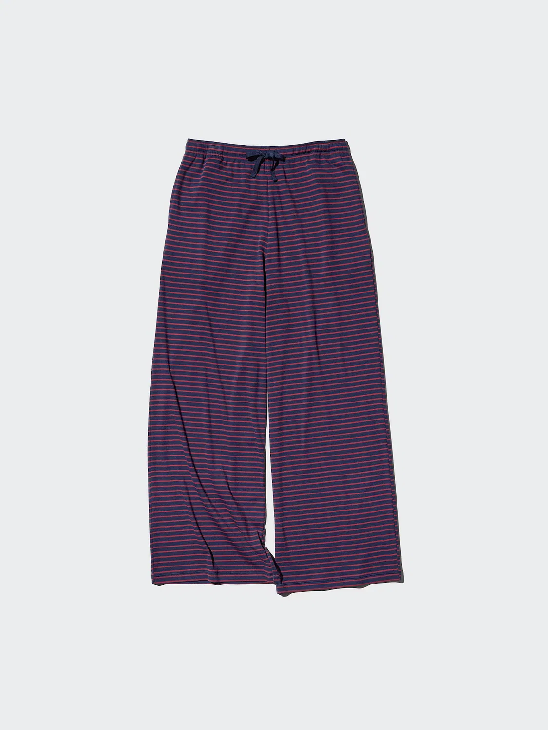 Брюки Uniqlo, широкие, полосатые красные — фото 3