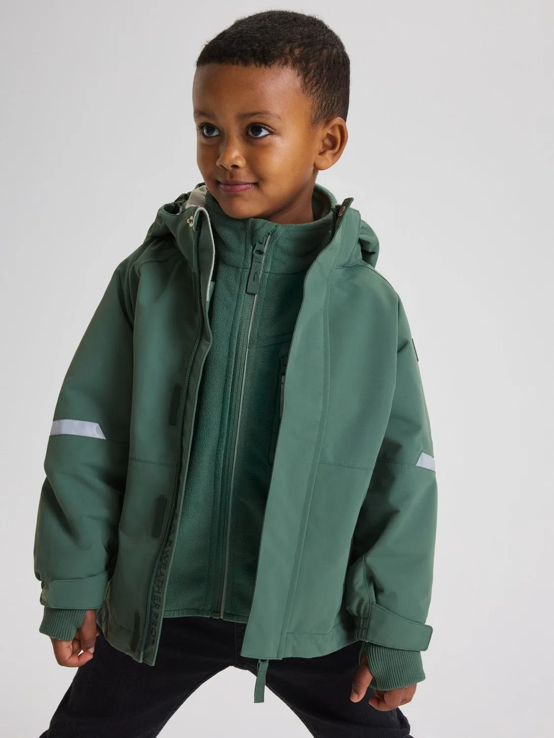 Куртка водонепроницаемая Shell Jacket Polarn O. Pyret, зеленый