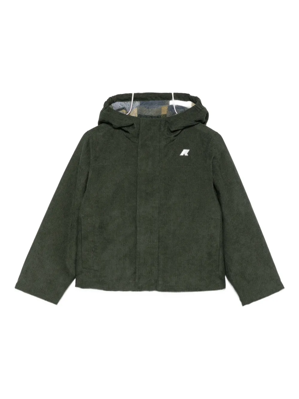 

Куртка из вельвета с капюшоном K Way Kids, зеленый