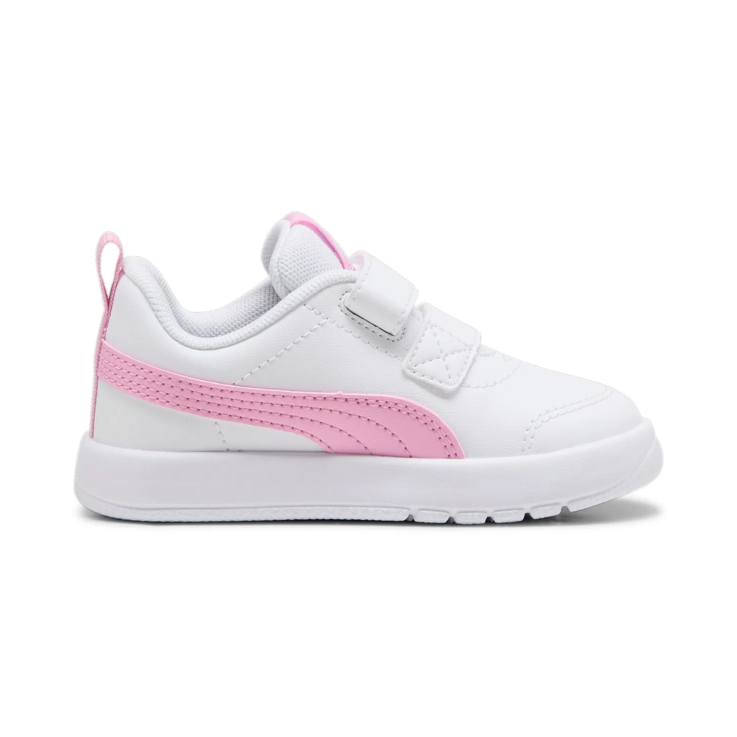 Детские кроссовки для активных игр Courtflex v3 PUMA, White-Pink Lilac — фото 3