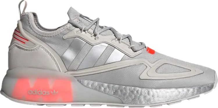 

Кроссовки Adidas ZX 2K Boost 'Grey Silver Metallic', серый