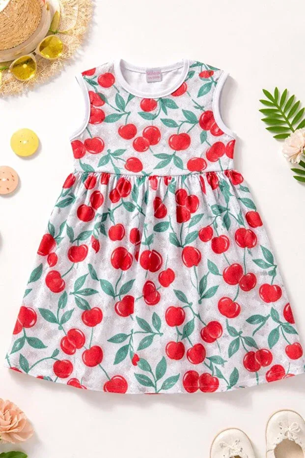 Детское платье для девочек с принтом Kozadankids, Multicolor — фото 2