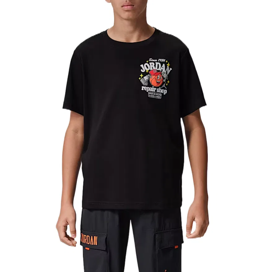 Футболка для детей с круглым вырезом Jordan, Black — фото 3