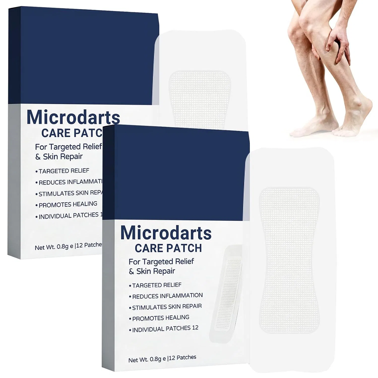 Патчи для ног VeinTarget Microdarts Patch, 36 шт, 3 шт в упаковке Generisch