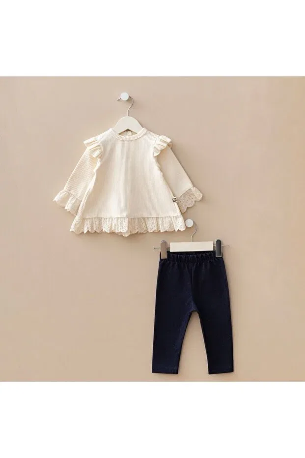 Детский комплект для девочек хлопковый Minimus, Beige