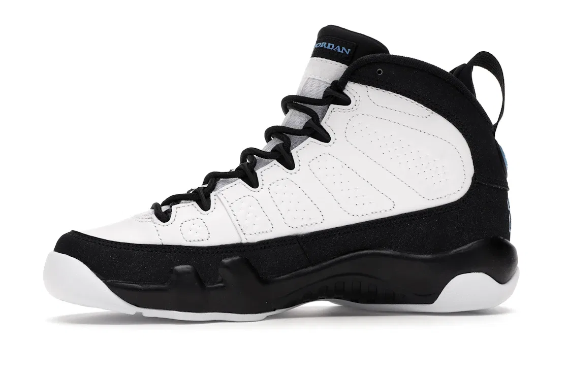 Детские кроссовки Lifestyle с принтом Jordan 9 Retro Jordan, White/University Blue-Black — фото 3