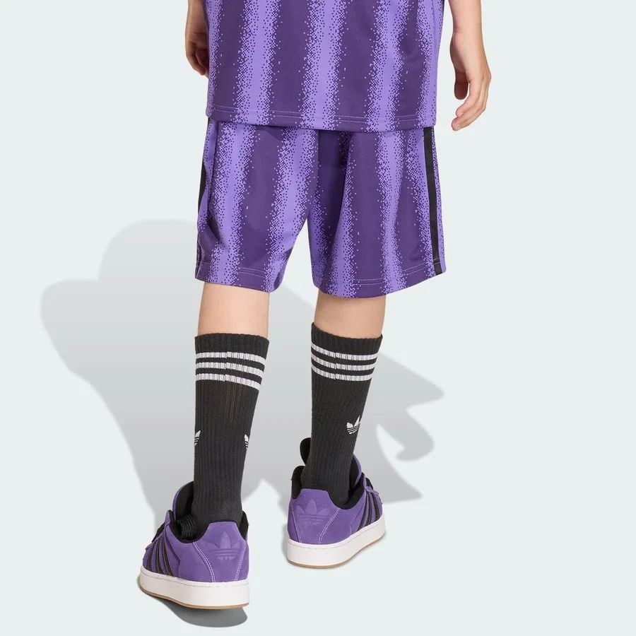 Шорты спортивные с принтом Minecraft Oversized Knee Length Shorts adidas, Зеленый — фото 2