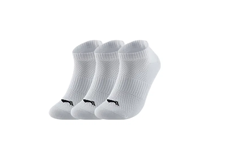 Детские носки-следки с принтом Li-Ning, 3 пары, White