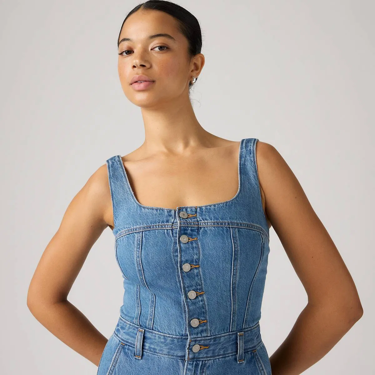Комбинезон Audra со швом Levi's, Is It Worth It - Medium Wash — фото 2