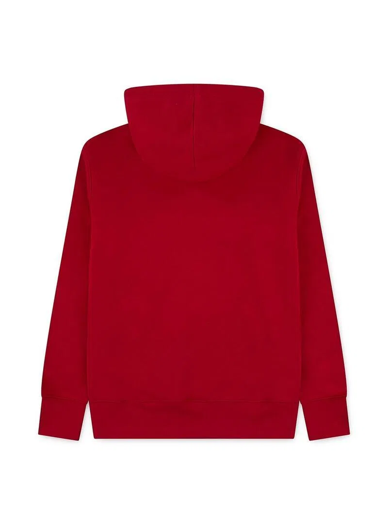 Детское худи из флиса Jordan Baseline, Polar Fleece, Rot — фото 2